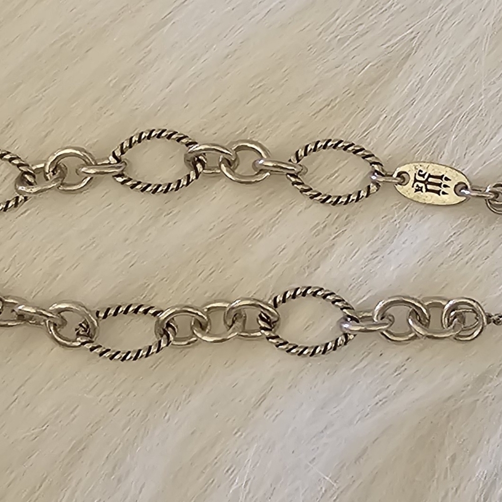 James Avery Oval Twist Charm Bracelet Medium - Picture 7 of 7